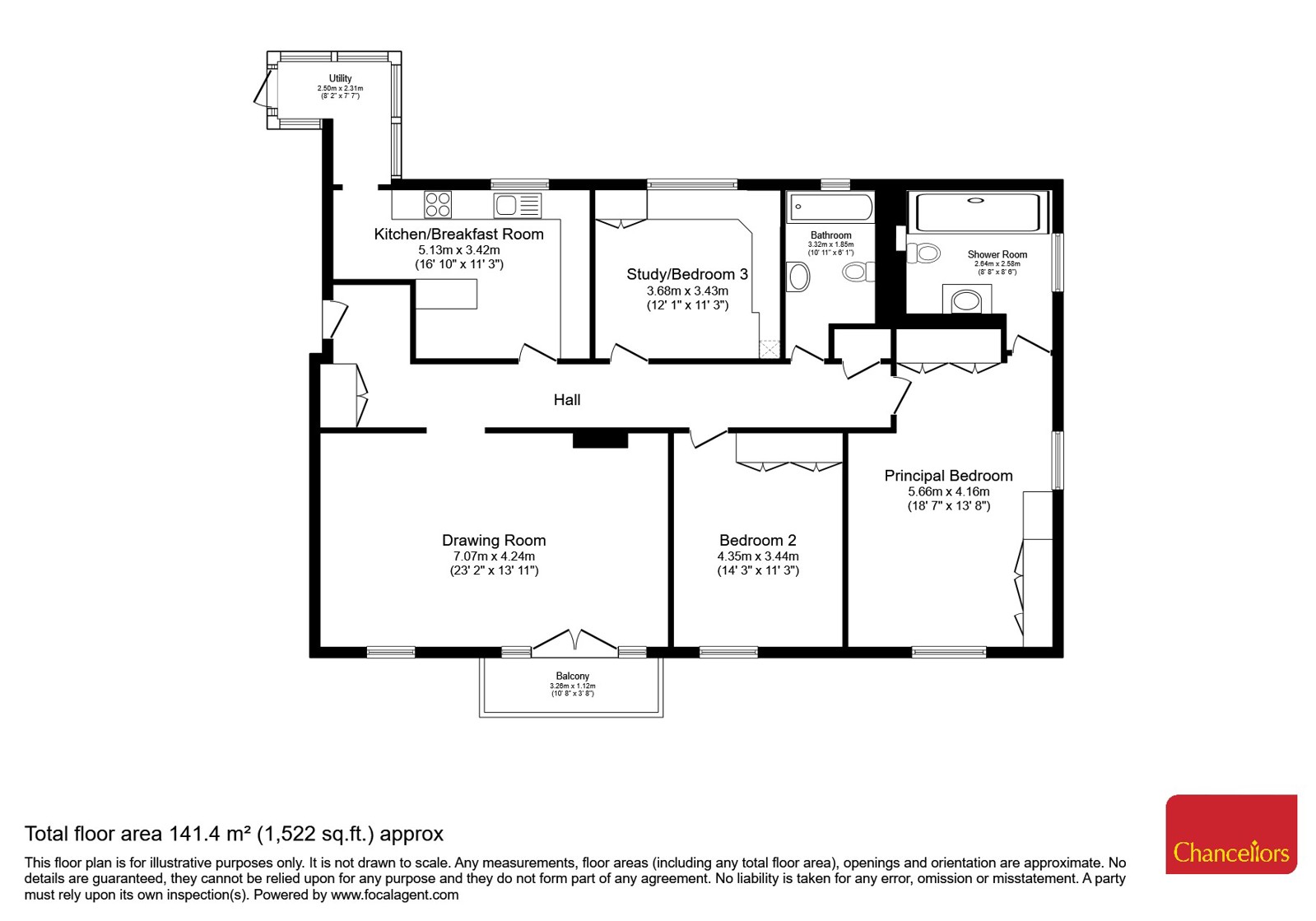 Apartment 11, Ascot Towers, Windsor Road, Berkshire floorplan