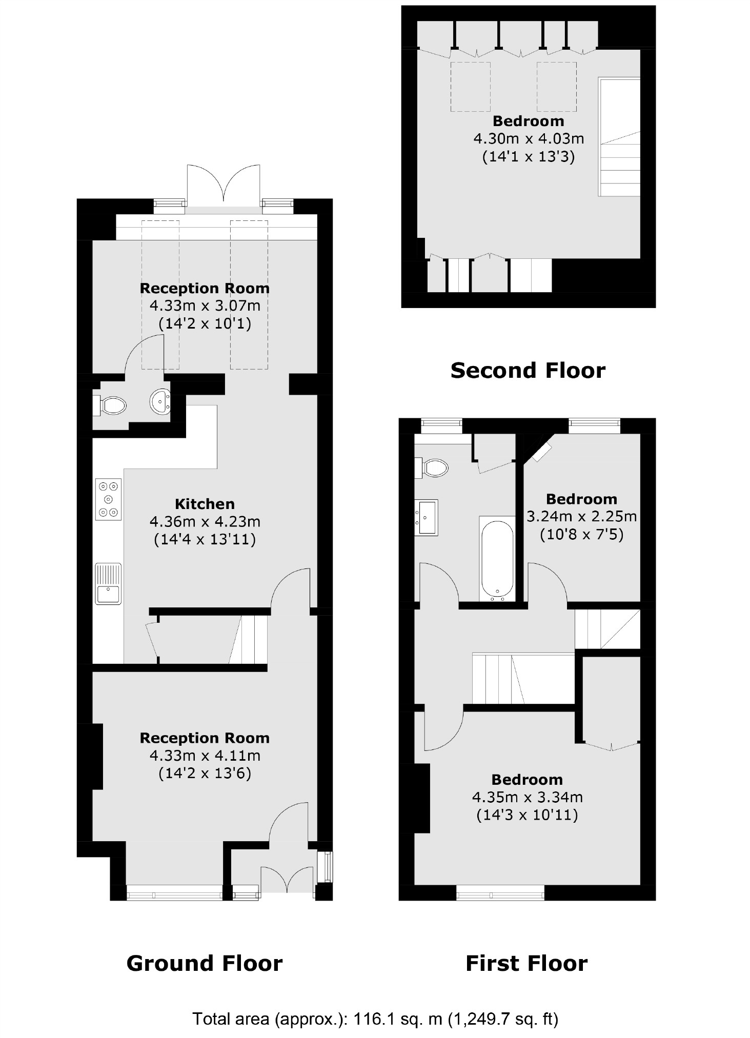111, Darwin Road, London floorplan