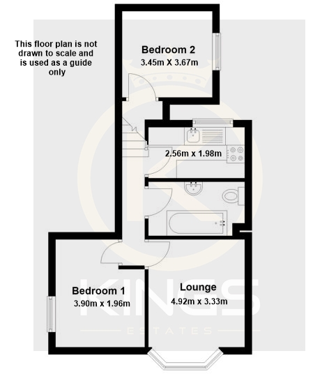 Flat 3, 16, Outram Road, Southsea floorplan