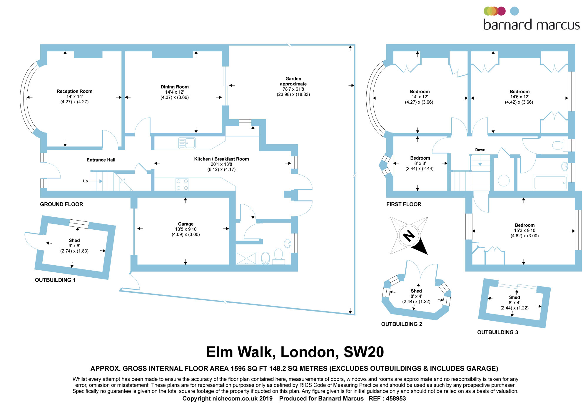 4 Bedrooms Semi-detached house for sale in Elm Walk, London SW20