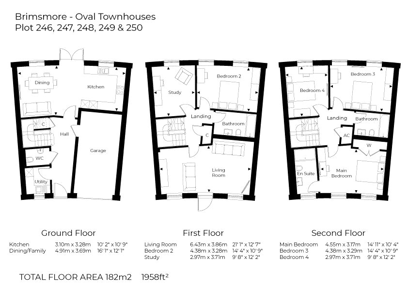 Plot 247 The Townhouse, Brimsmore,, Plot 247 The Townhouse, Somerset floorplan