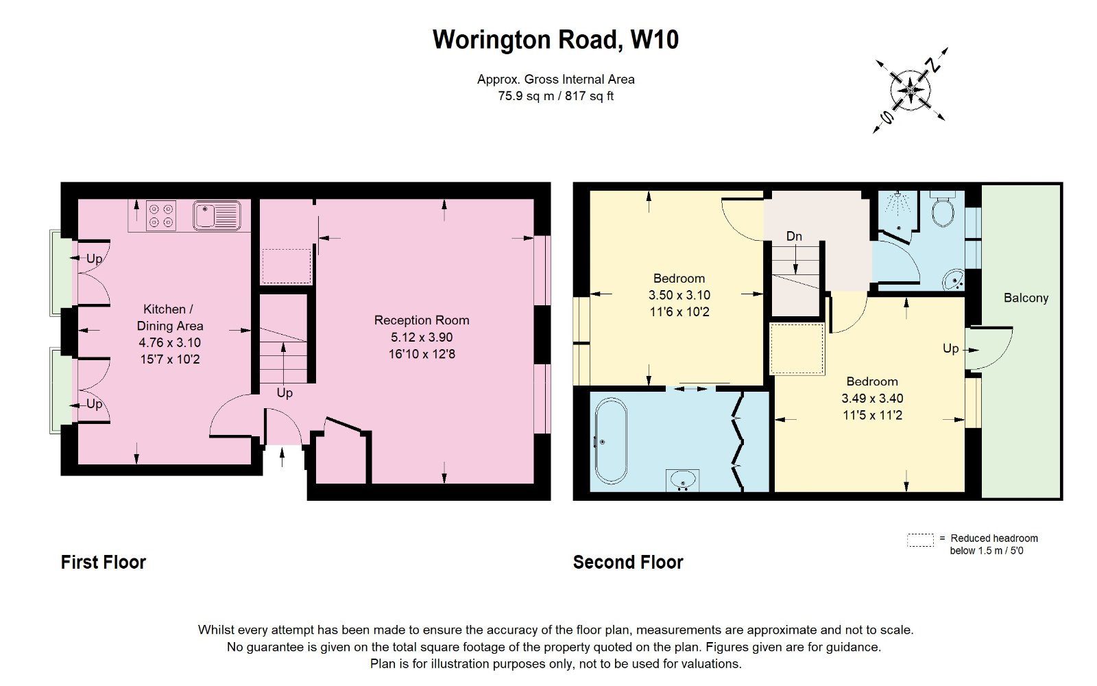 Wornington Road, North Kensington, London, W10 floorplan