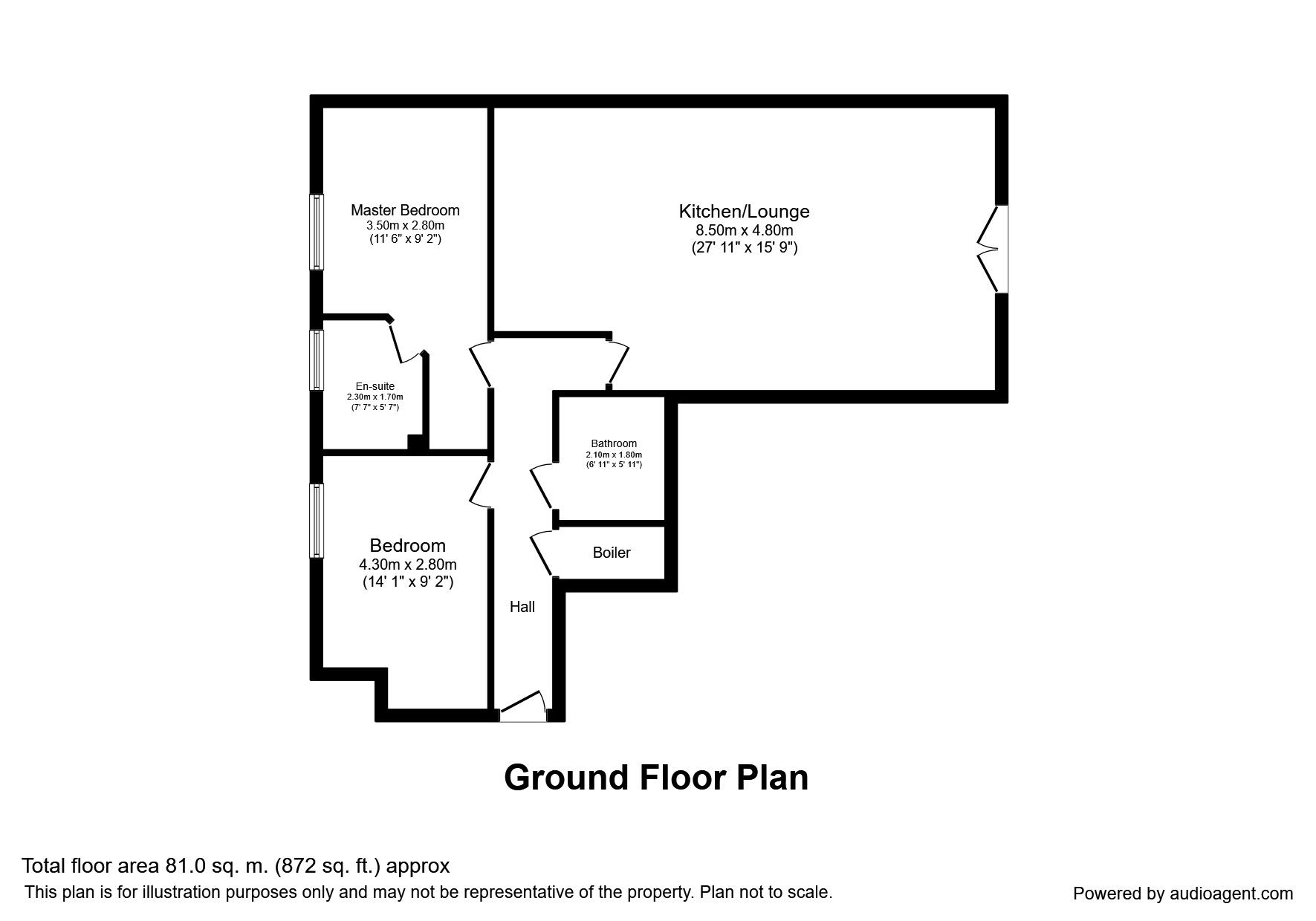 2 Bedrooms Flat to rent in Delamere Gardens, Wakefield WF1