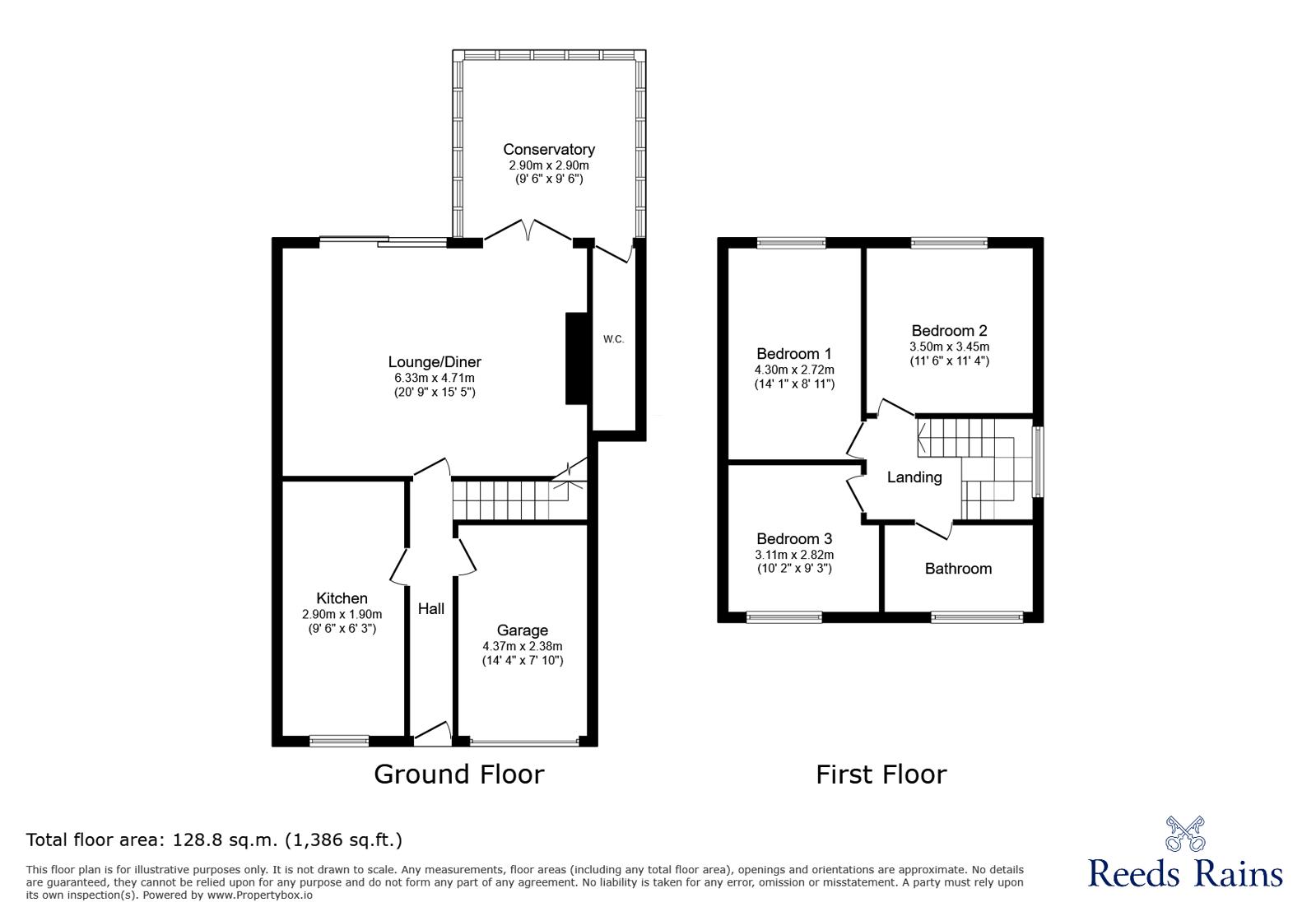 11, Dorchester Close, Tyne and Wear floorplan