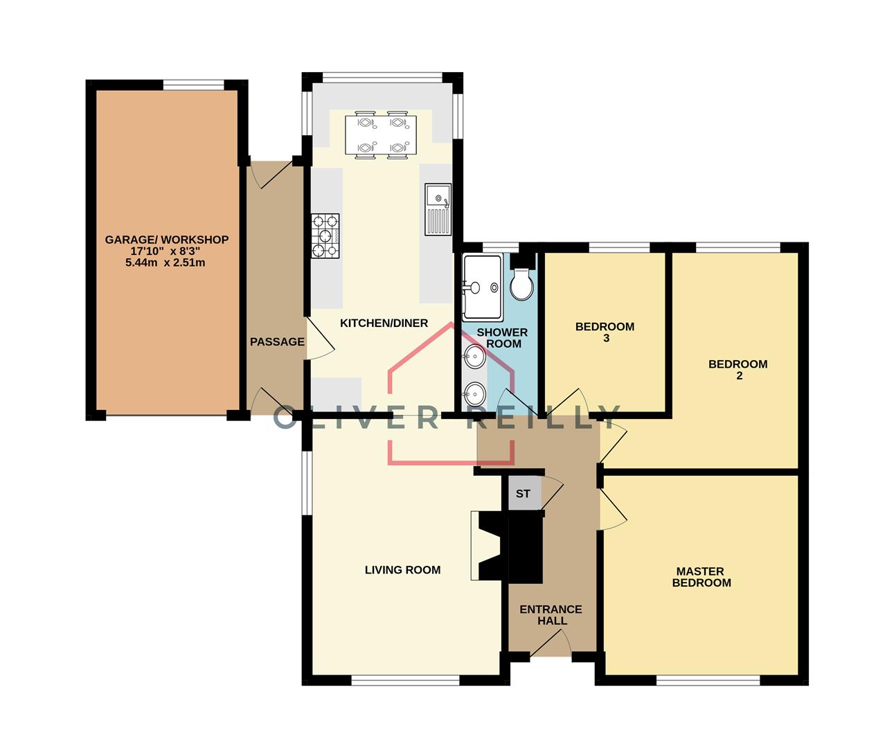 11, Village Close, Newark floorplan