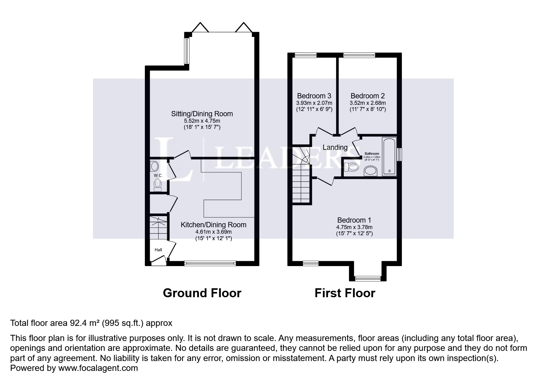 2, York Court, Sayers Common floorplan