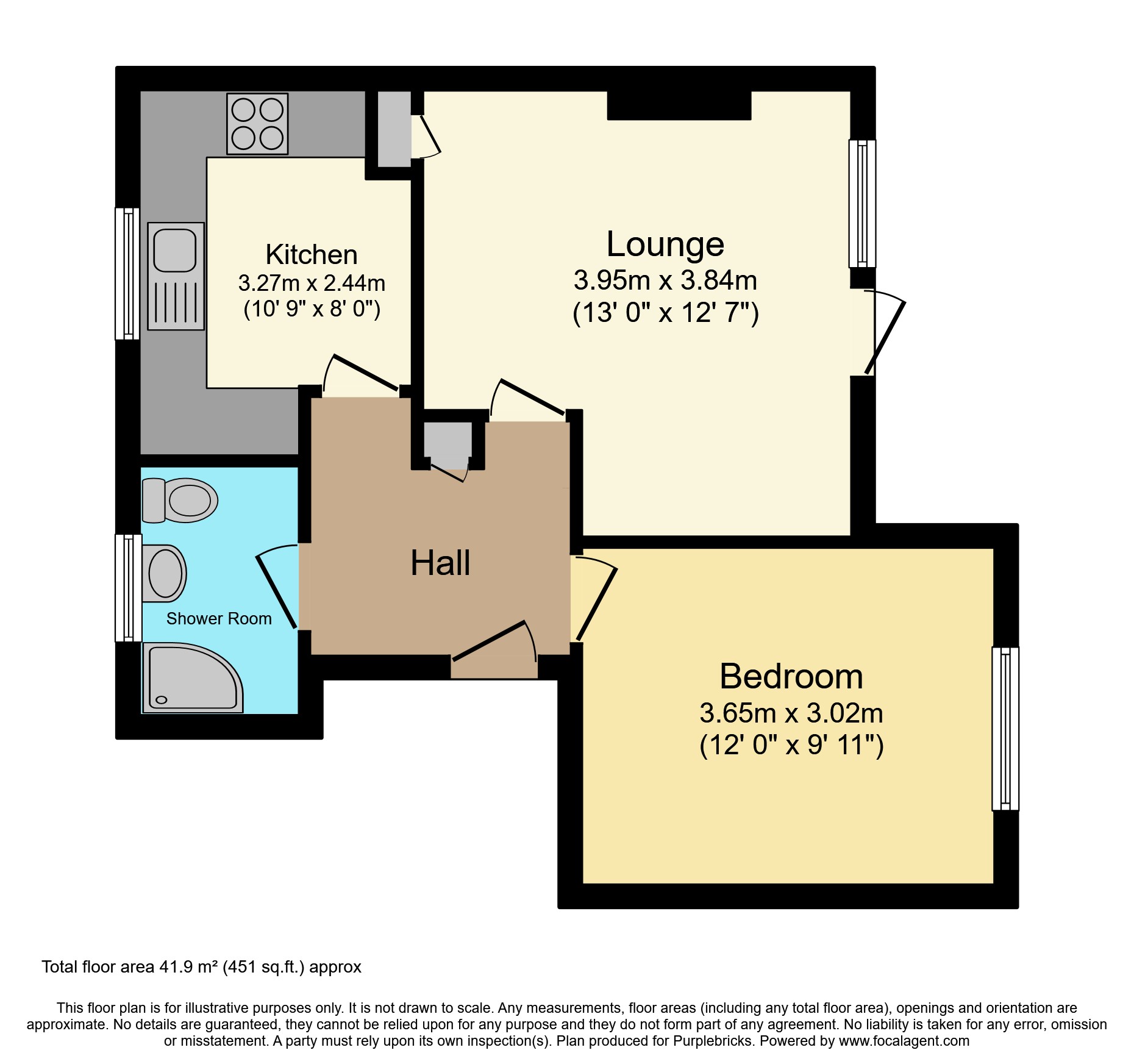 Flat 1/Chevening House, Chipperfield Road, Orpington floorplan