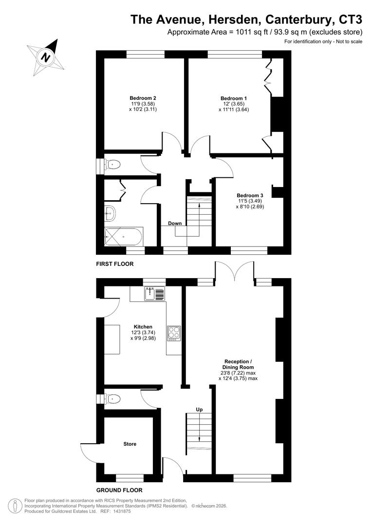 24, The Avenue, Canterbury floorplan