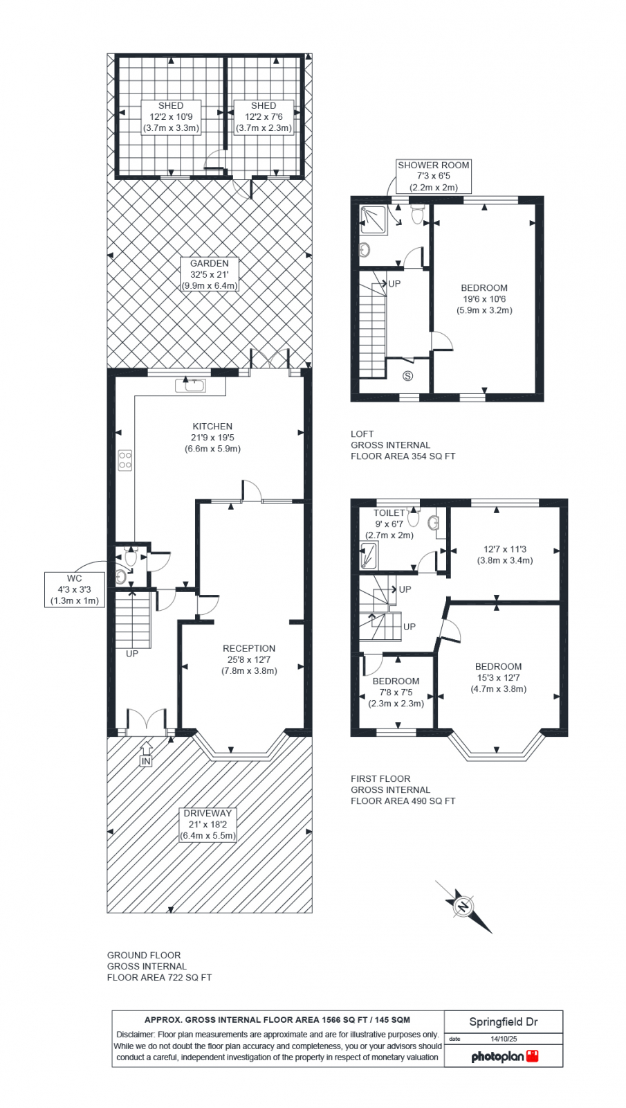 89, Springfield Drive, Ilford floorplan