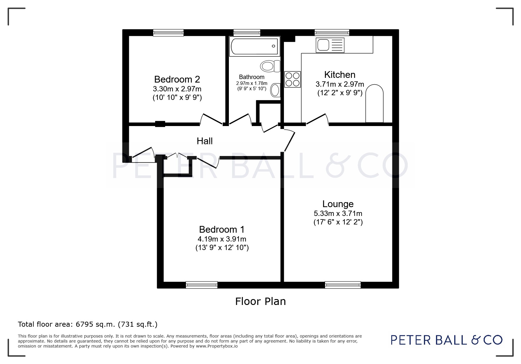 7 Balmoral Court,, King George Close, Gloucestershire floorplan
