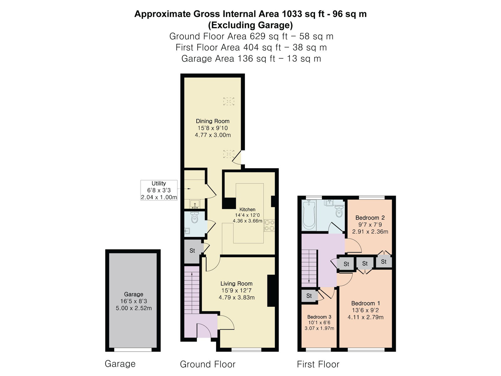 16, The Woodlands, Cambridge floorplan