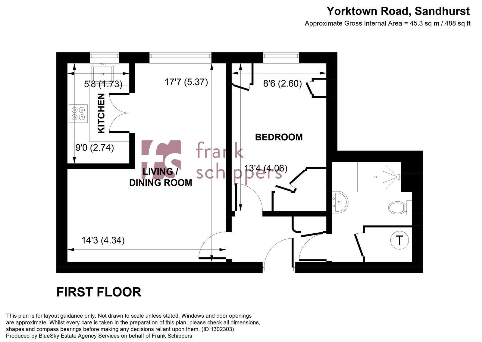 Warner Court,Flat 25, Yorktown Road, Sandhurst floorplan