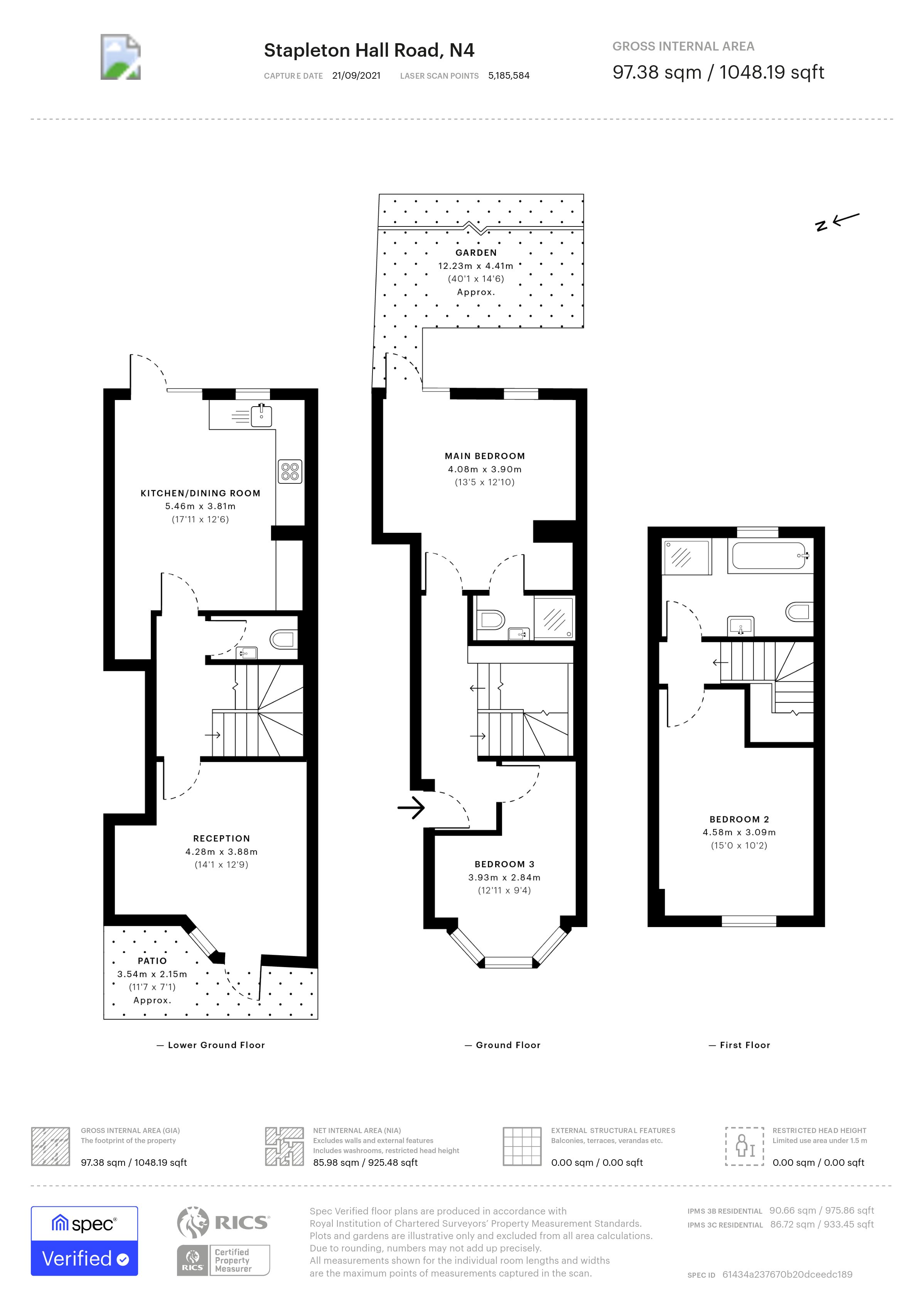 Stapleton Hall Road, London N4, 3 bedroom flat for sale 60463661 PrimeLocation