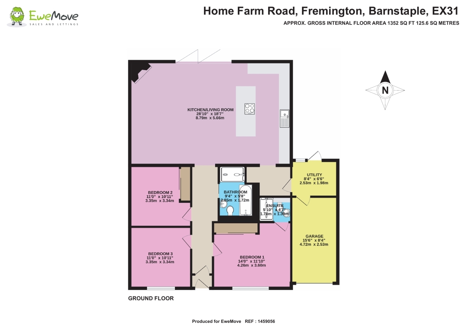 28, Home Farm Road, Barnstaple floorplan
