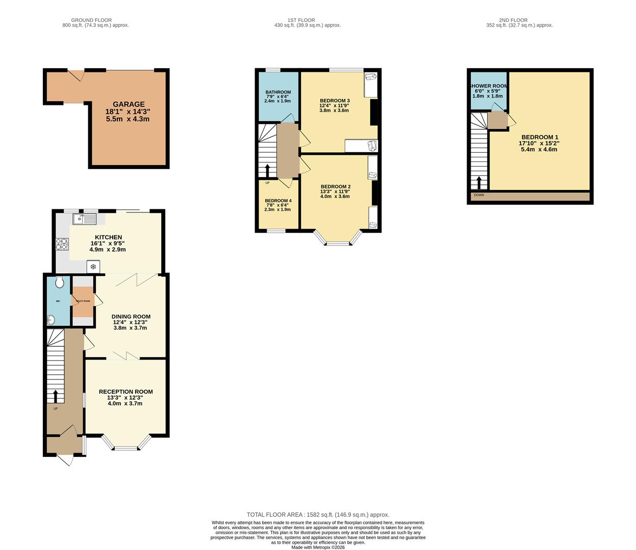 95, Middleton Avenue, Chingford floorplan
