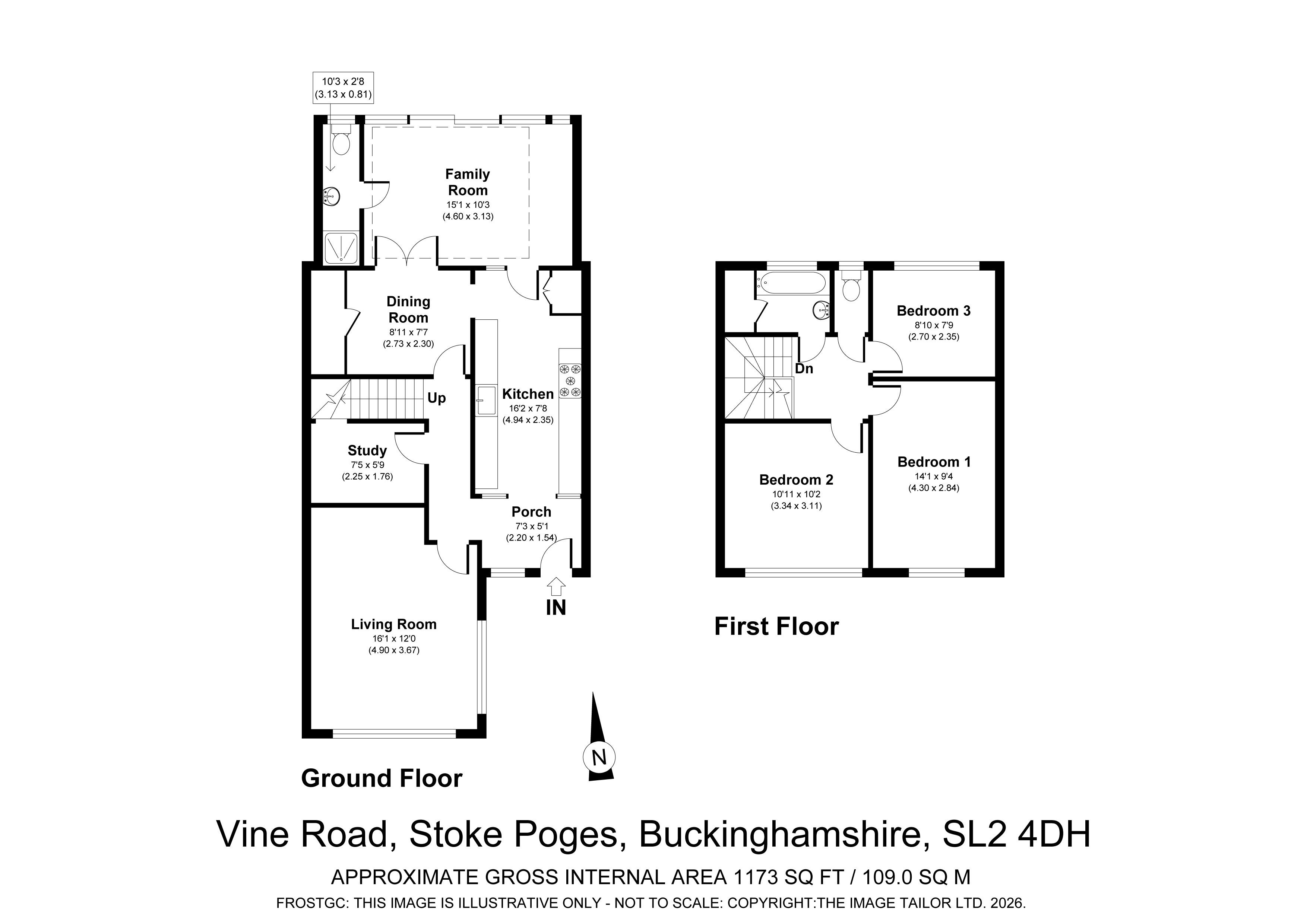 145, Vine Road, Buckinghamshire floorplan