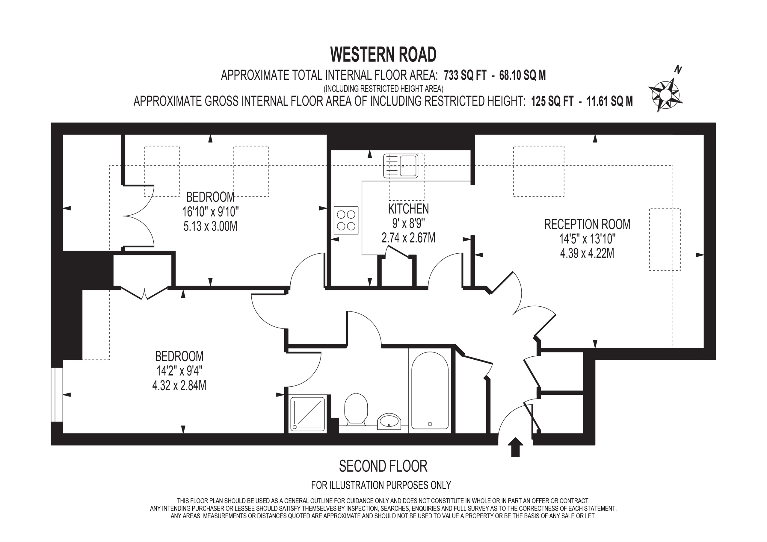 2 Bedrooms Flat for sale in Western Road, Sutton SM1