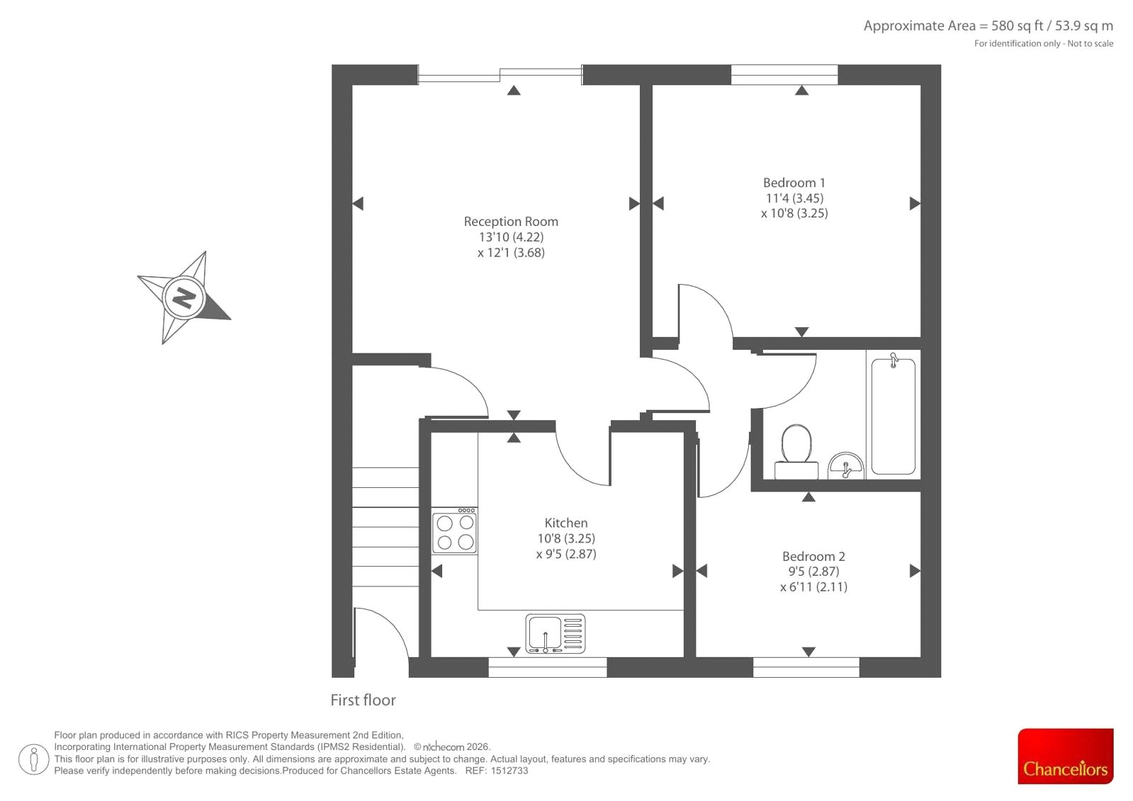 60, Green Ridges, Oxford floorplan