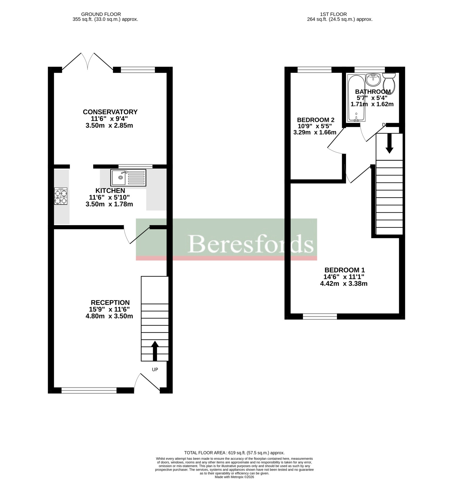 Gloucester Crescent, Essex floorplan