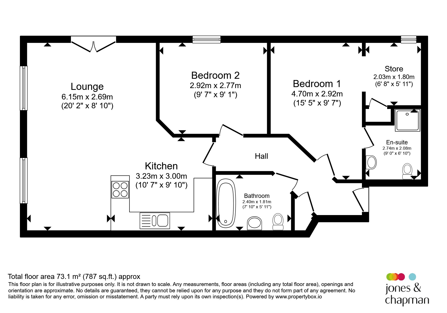 Flat 10, 7, Chapel View, Wirral floorplan