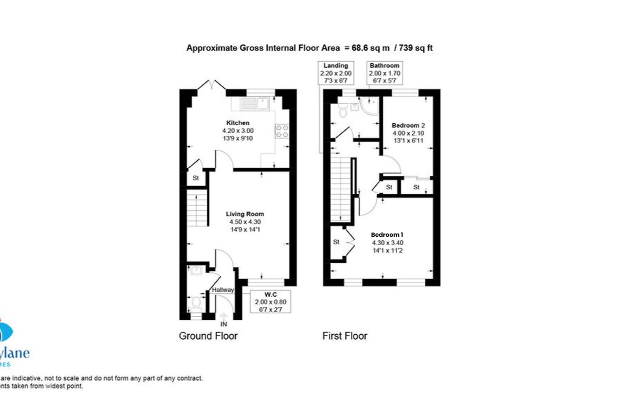 124 Moorpark Square, Renfrew floorplan
