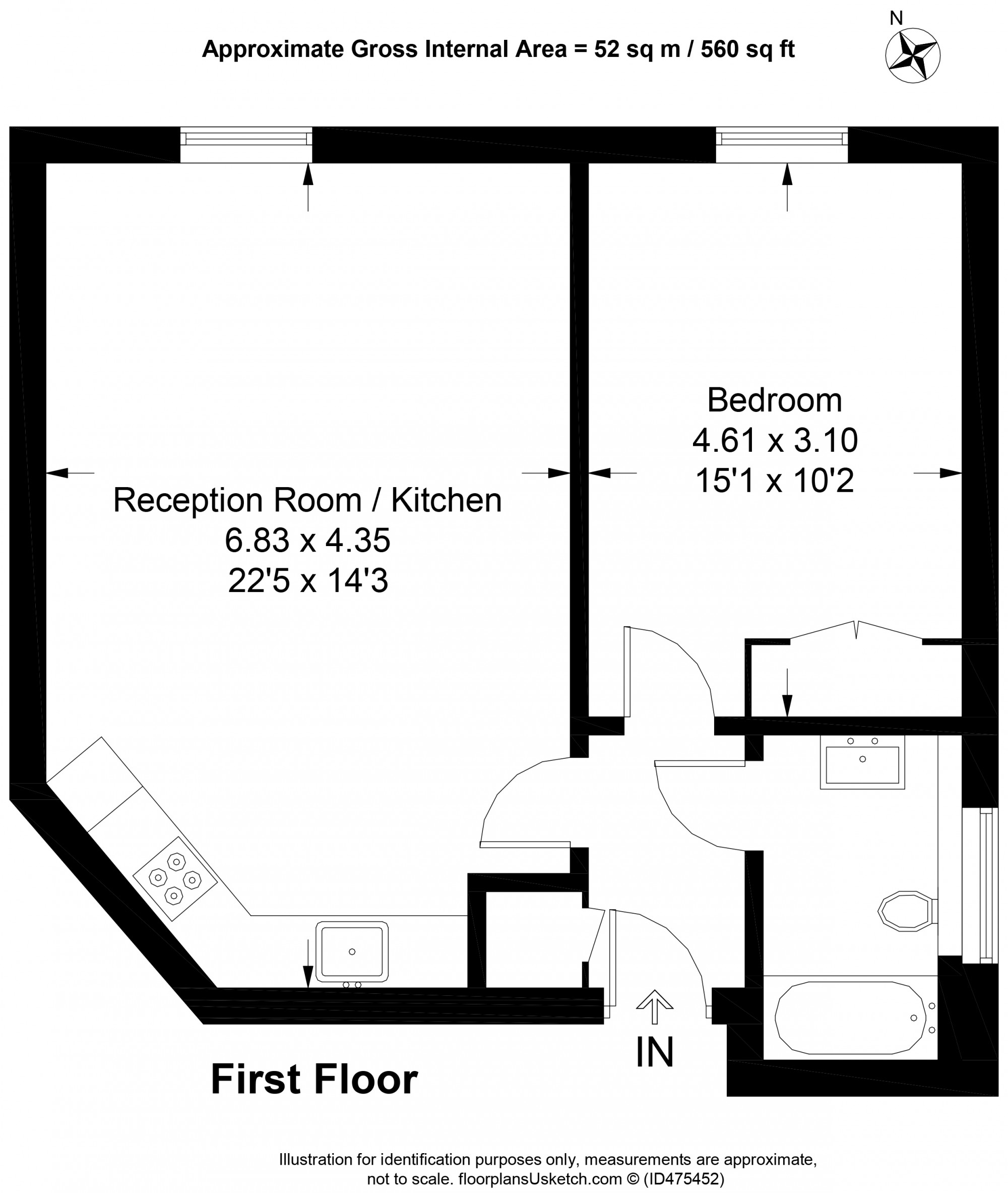 1 Bedrooms Flat to rent in High Street, Leatherhead KT22