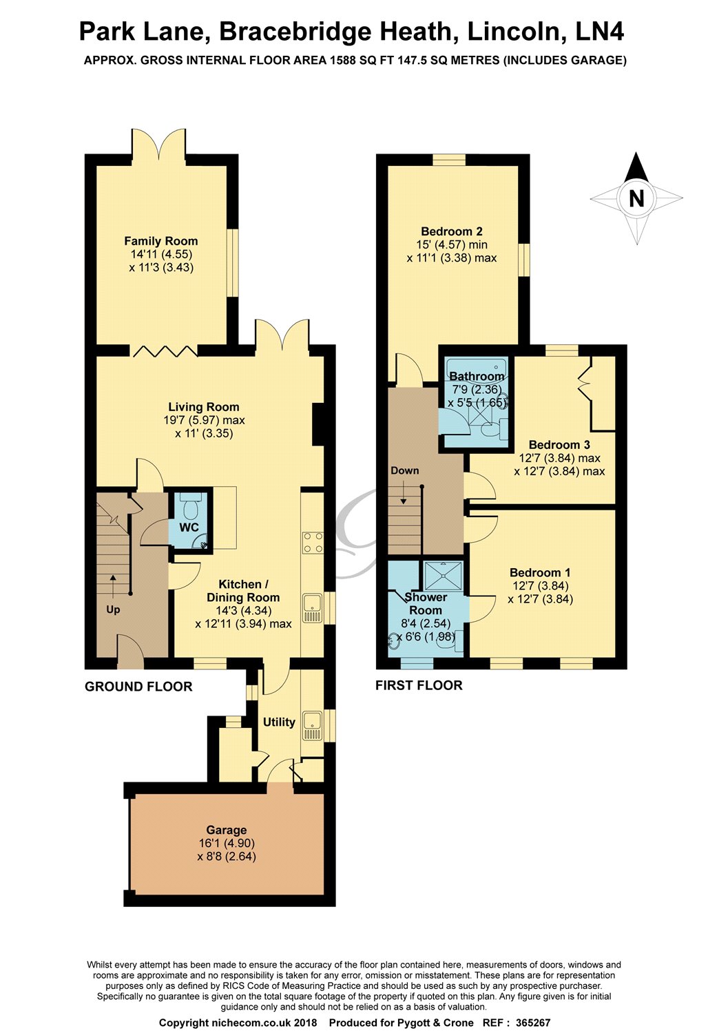 3 Bedrooms Semi-detached house for sale in Park Lane, Bracebridge Heath LN4