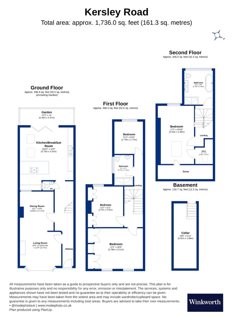 Kersley Road, London floorplan