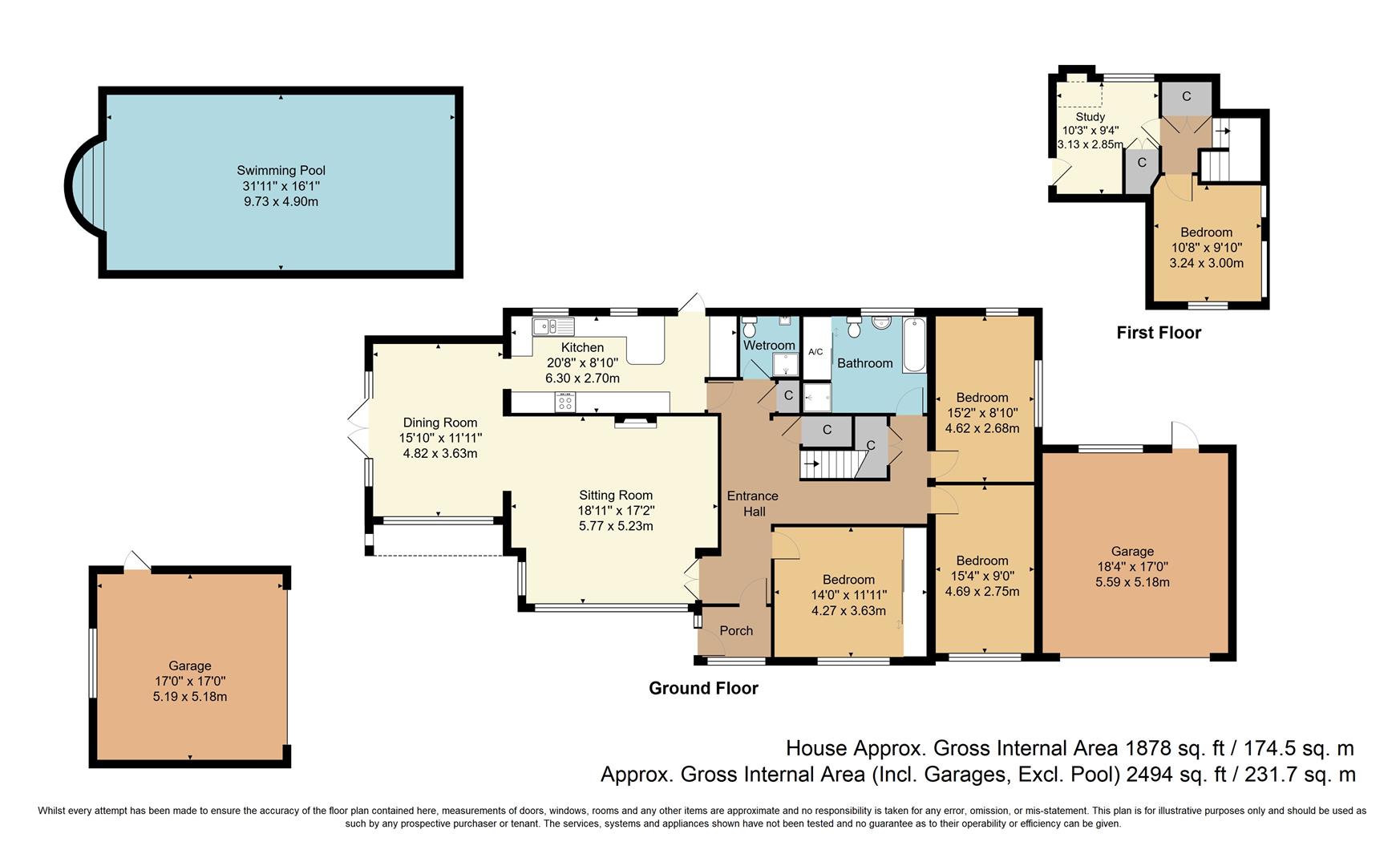 Paddock Lodge, Gravesend Road, Sevenoaks floorplan