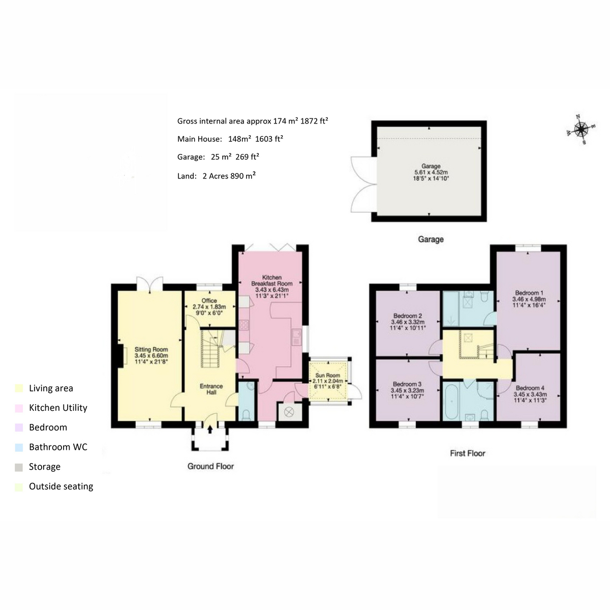 Mermaid House, Upper Minety, Malmesbury floorplan