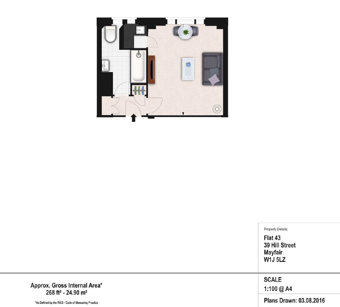 Hill Street, London floorplan