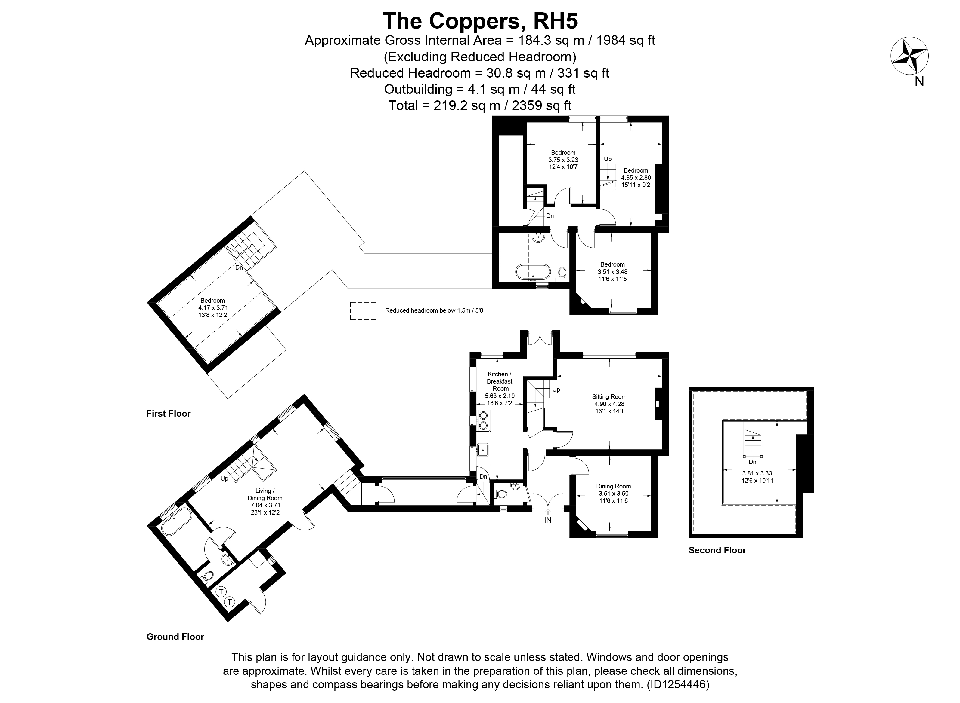 1, The Coppers, Dorking floorplan
