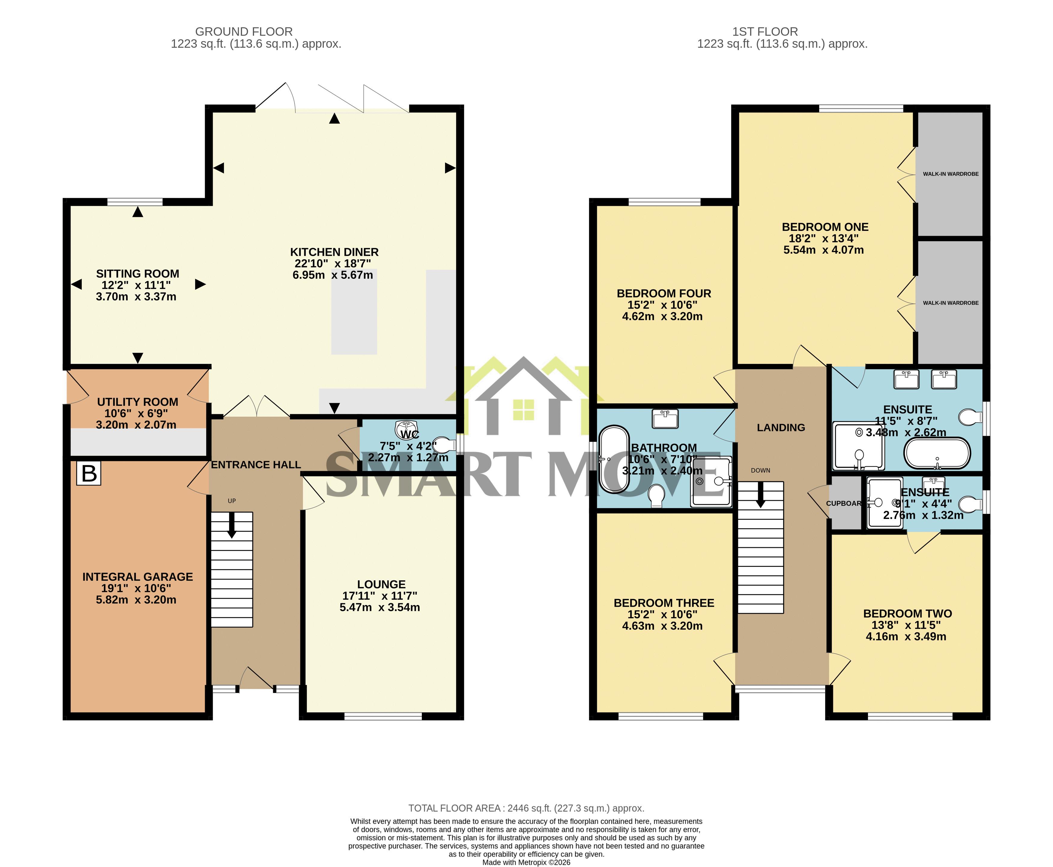 98, Chain House Lane, Preston floorplan