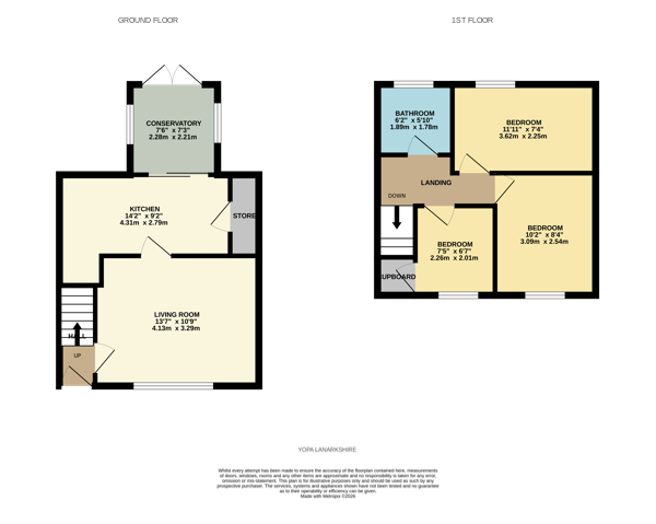 92, Shaw Street, Larkhall floorplan