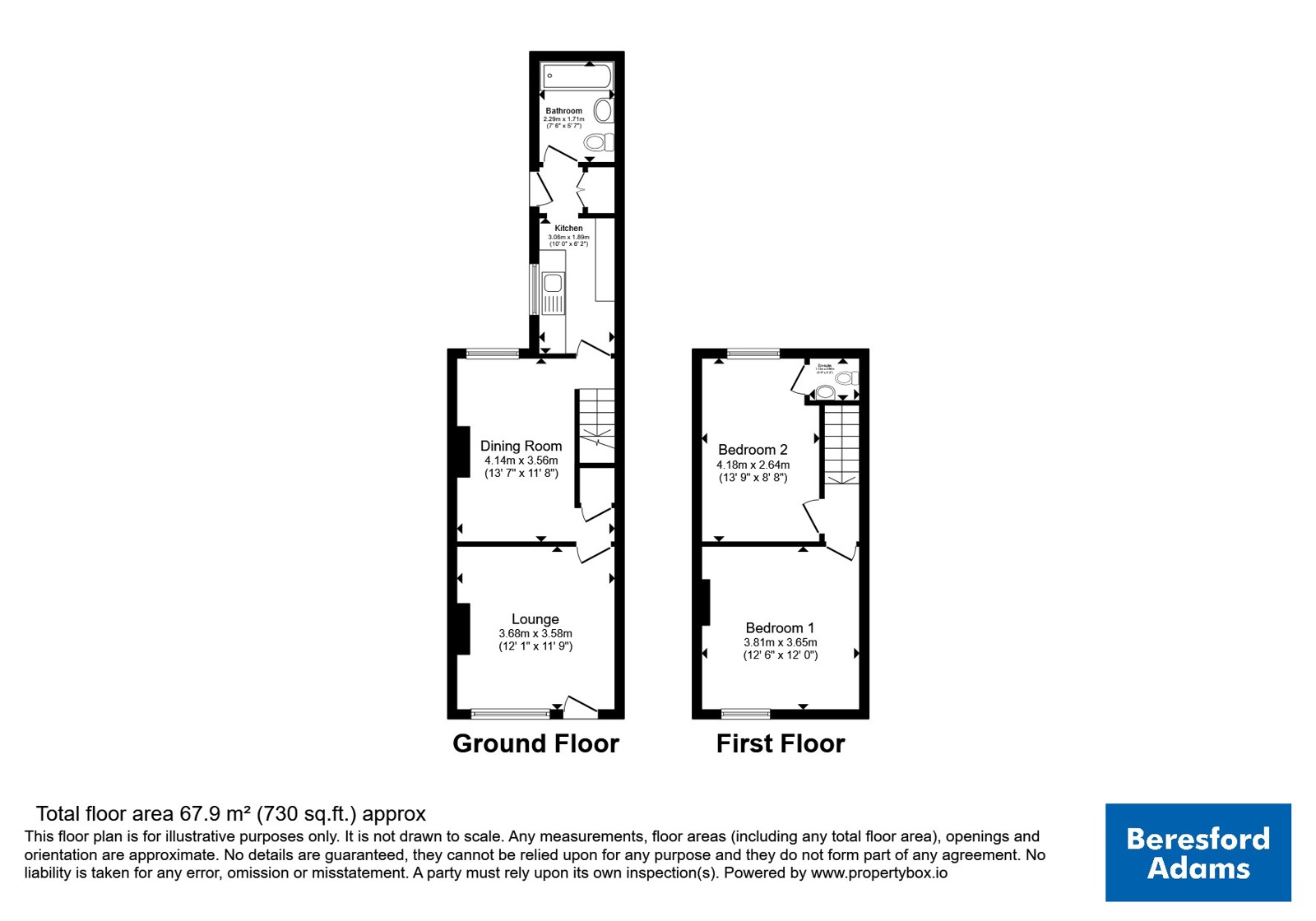 13, Gladys Grove, Conwy floorplan