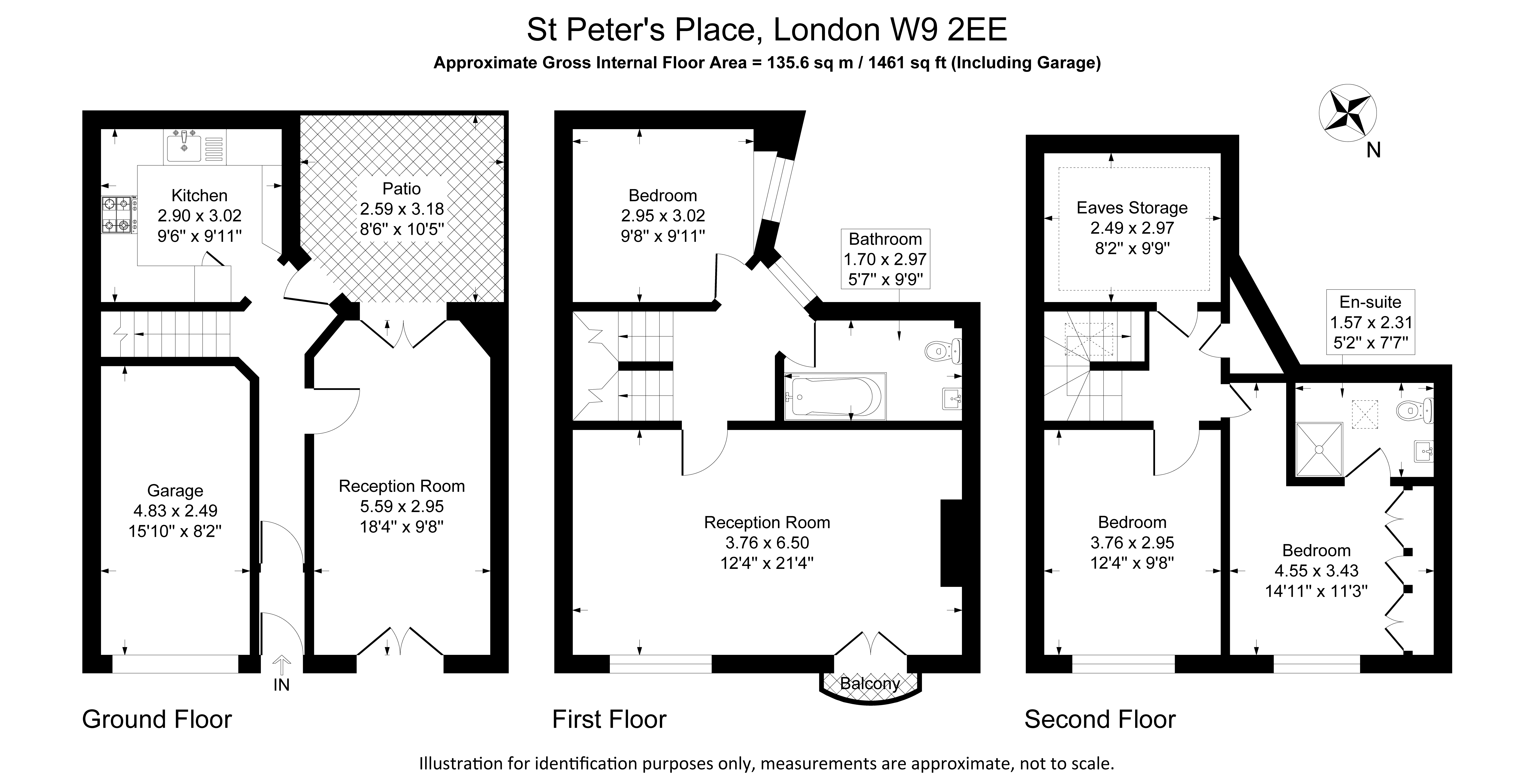 St. Peters Place, London floorplan