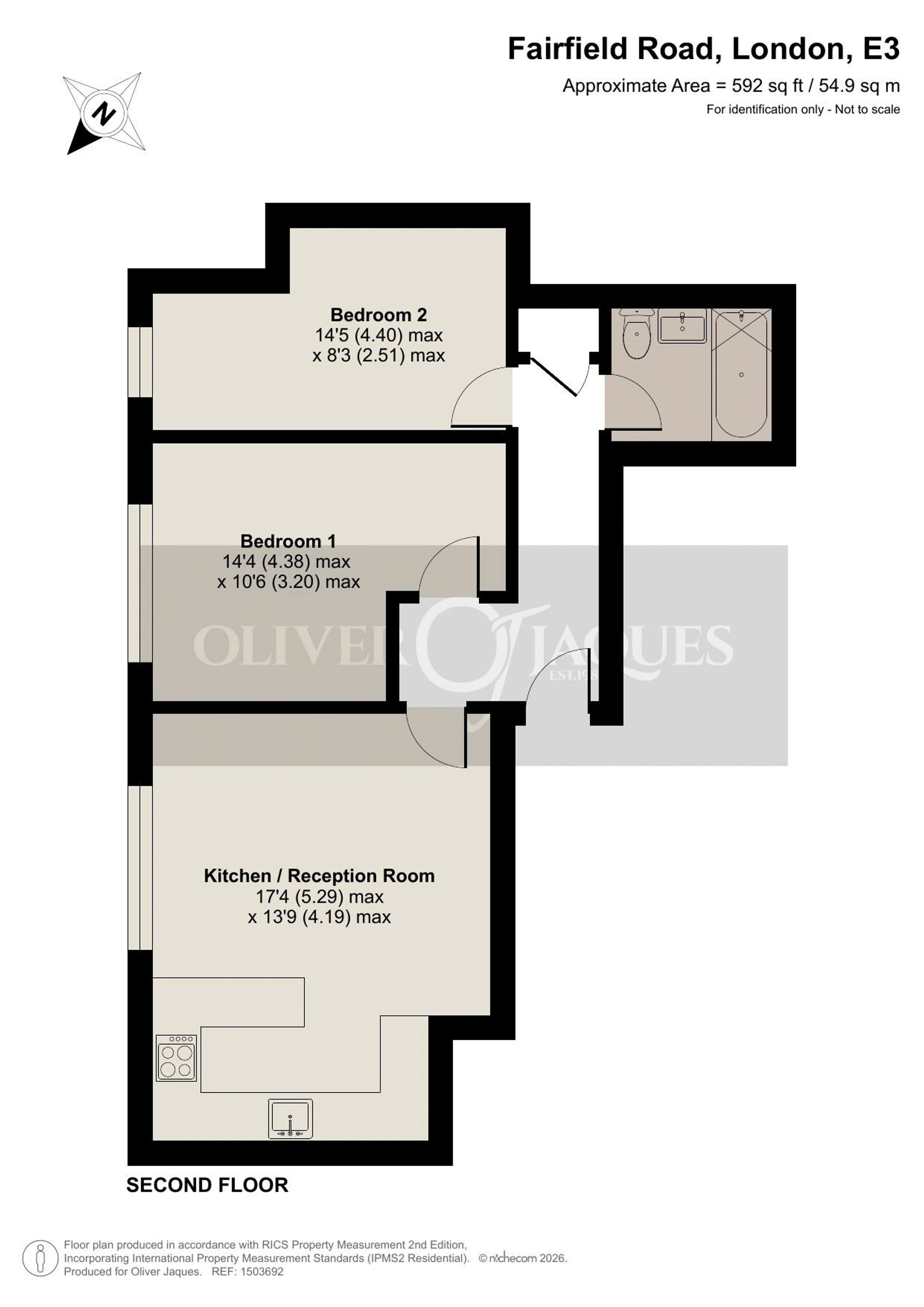 Flat 210 Arlington Building, Bow Quarter, London floorplan