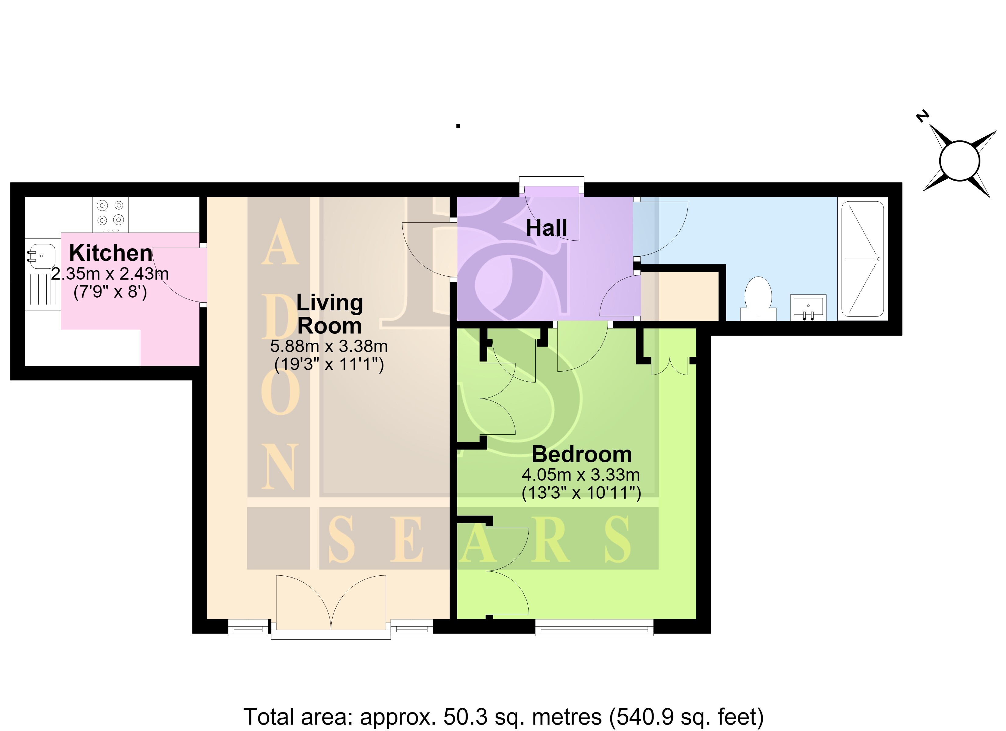 14, Eaton Court, 126 Edgware Way, Edgware floorplan