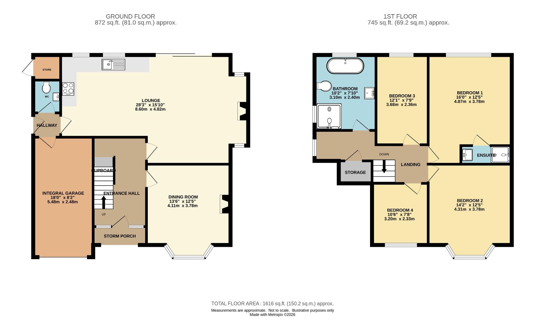 57, Homewood Road, Northenden floorplan