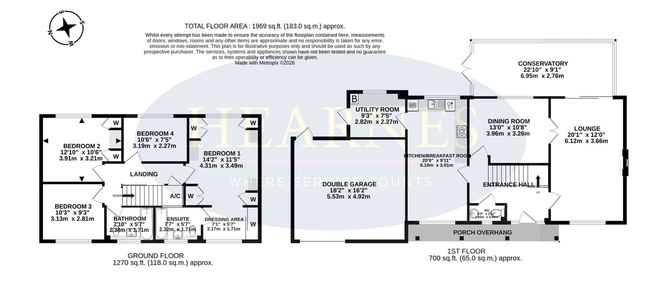 21, Pinewood Road, Ferndown floorplan