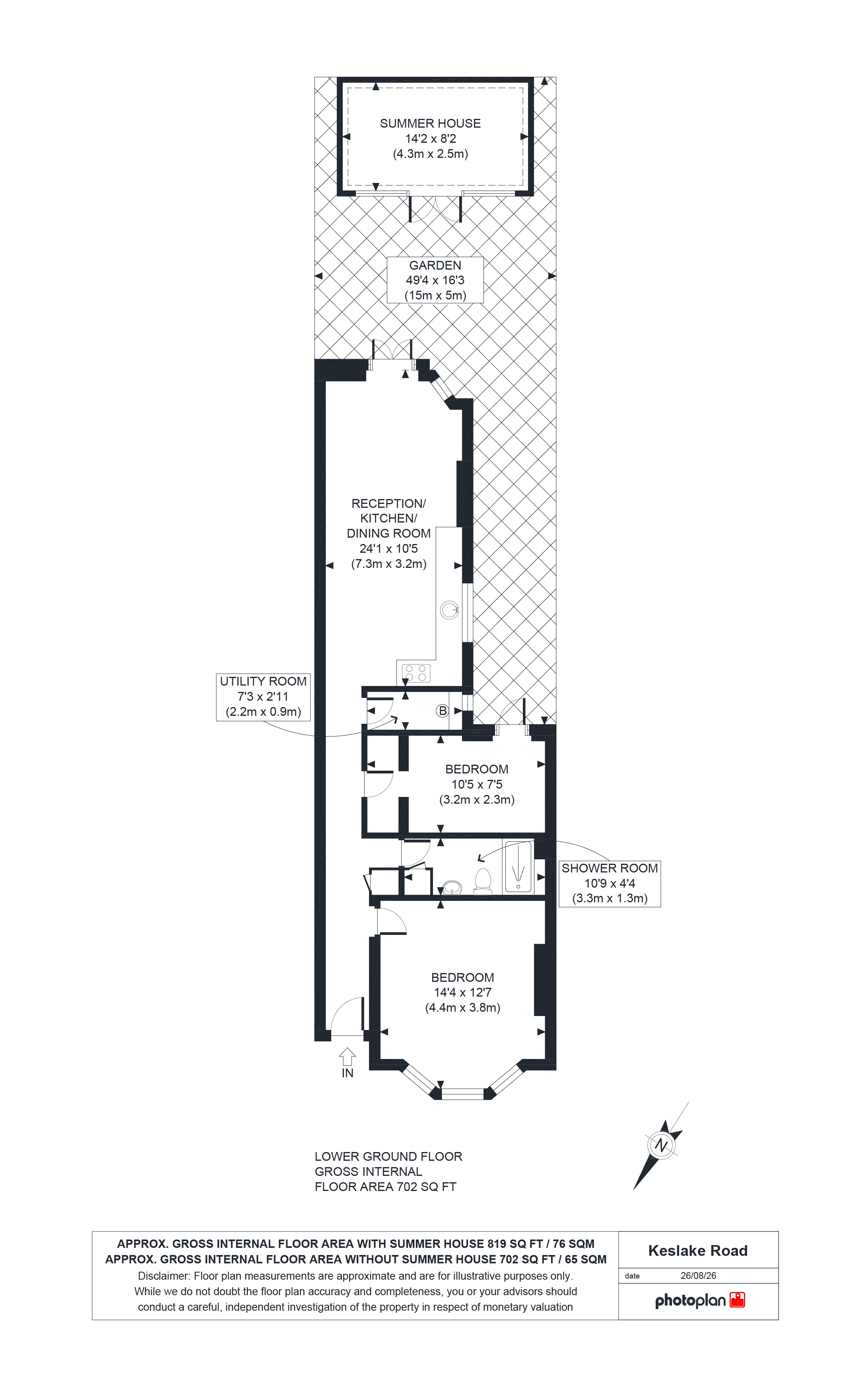109A, Keslake Road, London floorplan