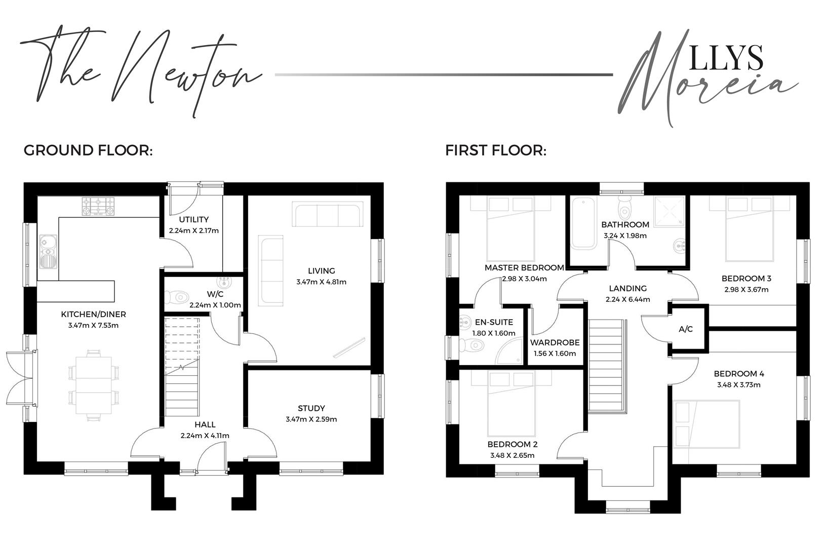 Plot 1 Llys Moreia, kidwelly floorplan