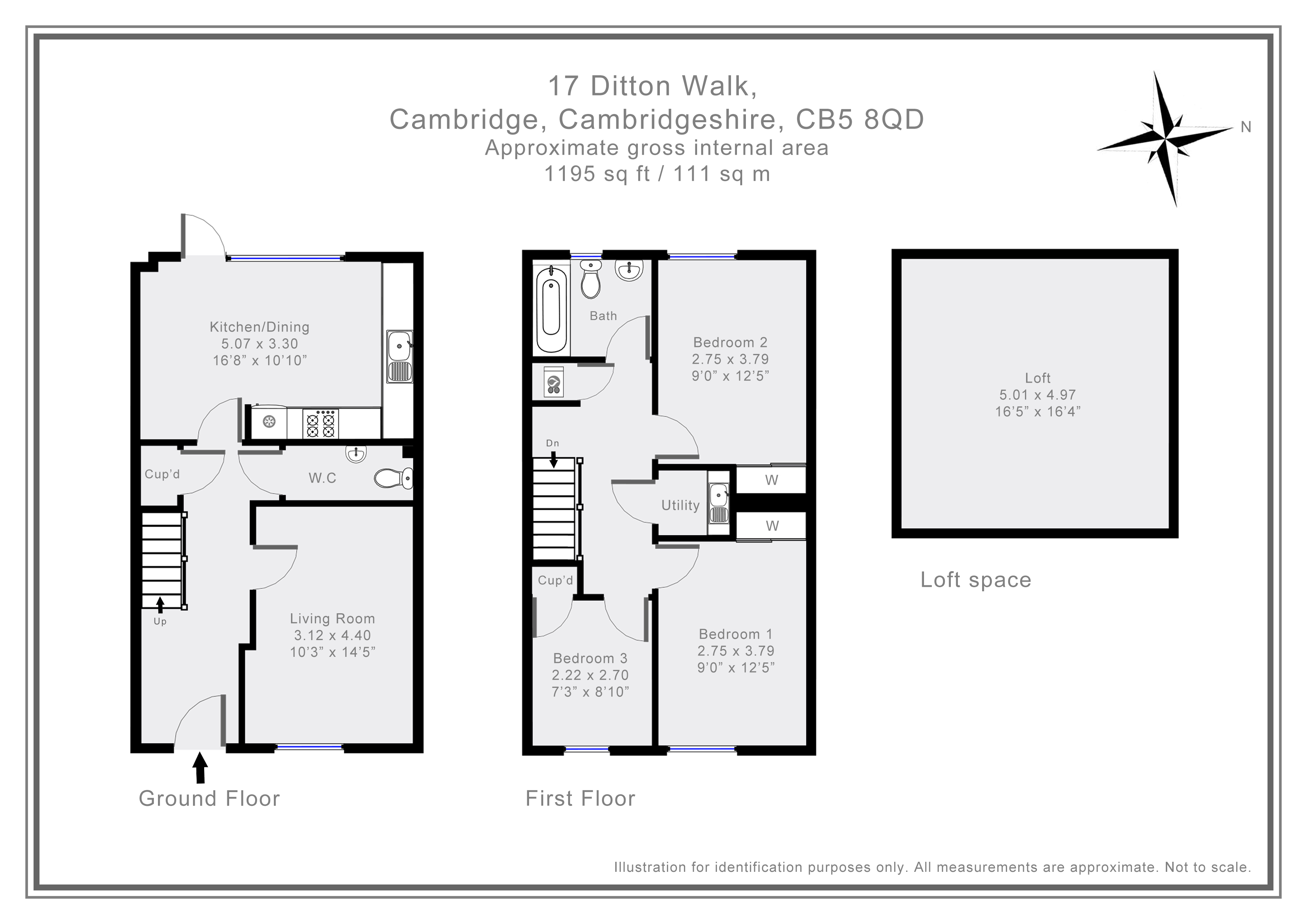 17, Ditton Walk, Cambridgeshire floorplan