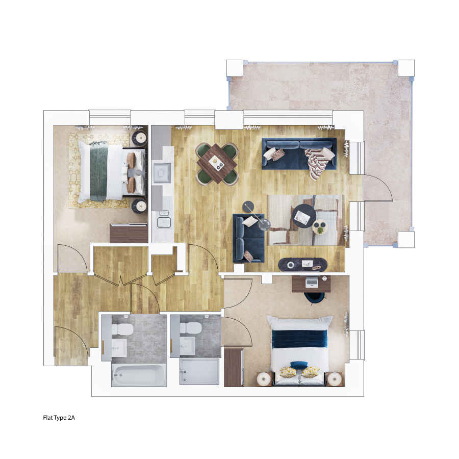 Plot 340, Flat 5 Estella Heights, 10 Henley Approach, Northfleet floorplan