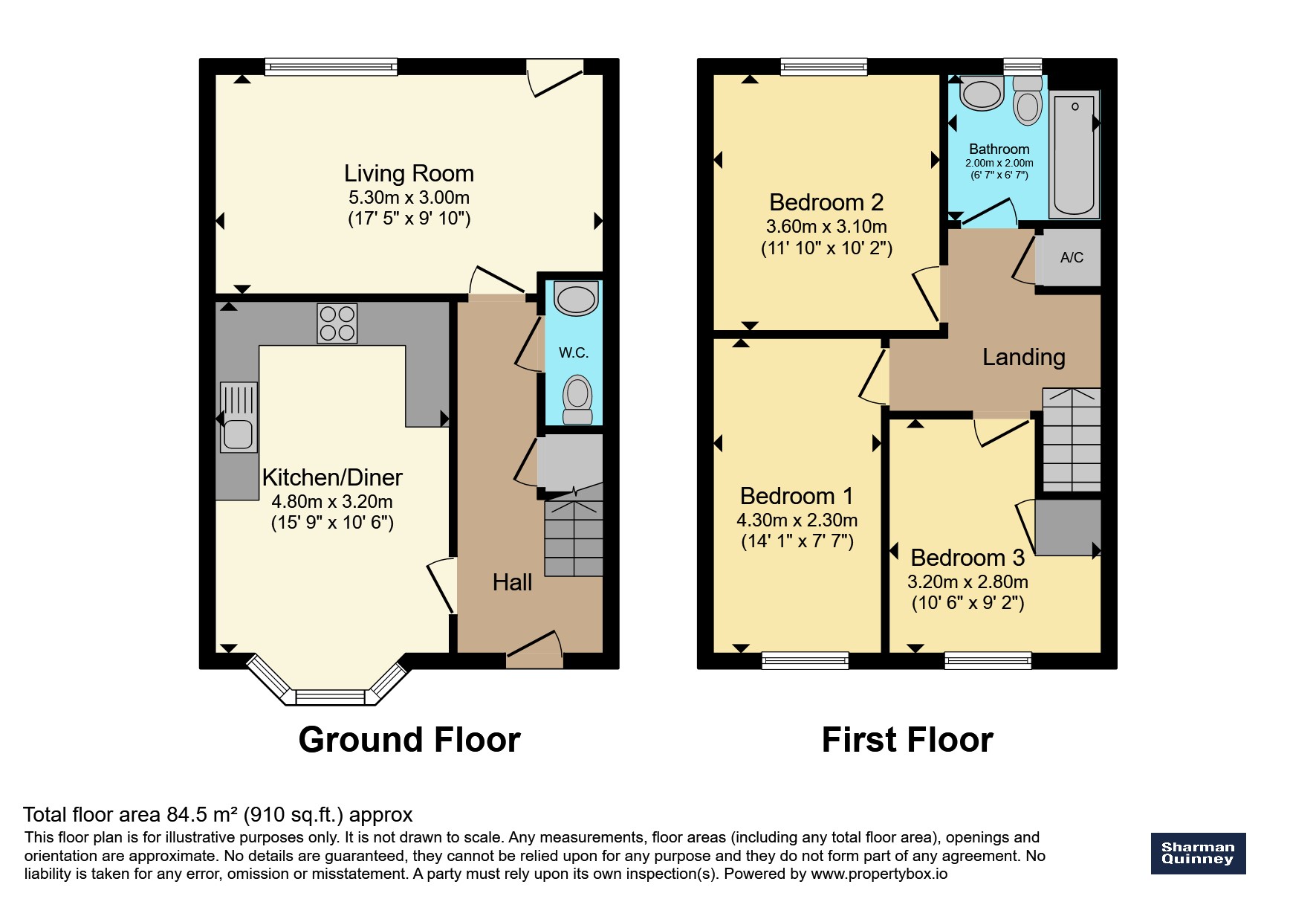 5, Ream Close, Huntingdon floorplan