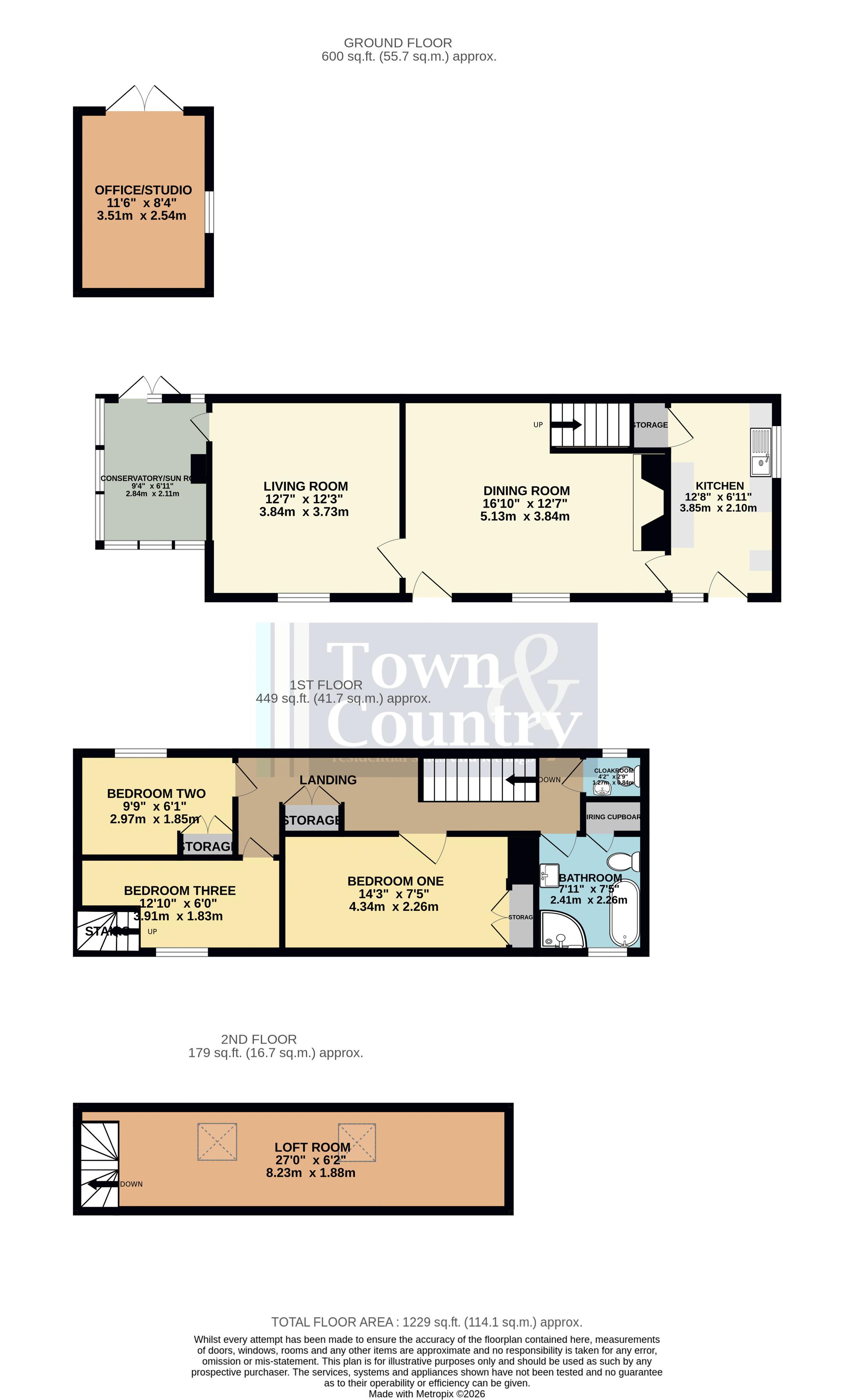 Beehive Cottage, 88, Rectory Road, Colchester floorplan