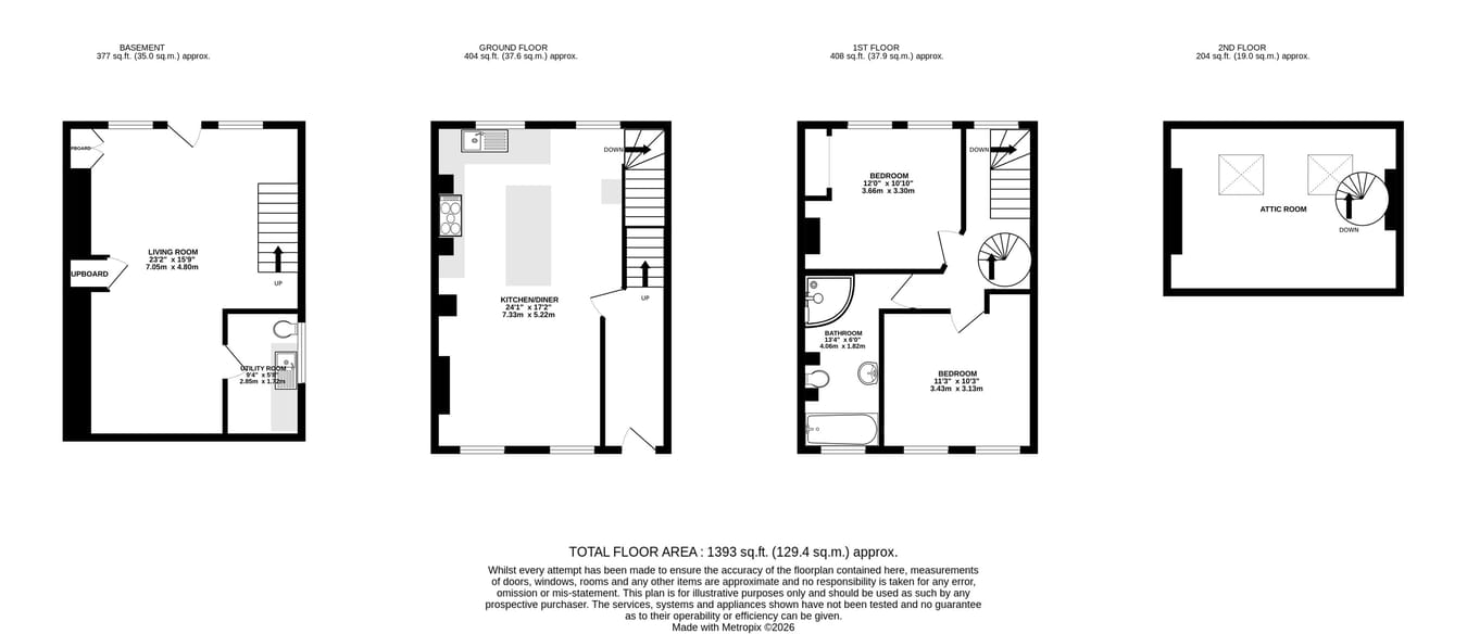 High Notes, High Street, Brecon floorplan