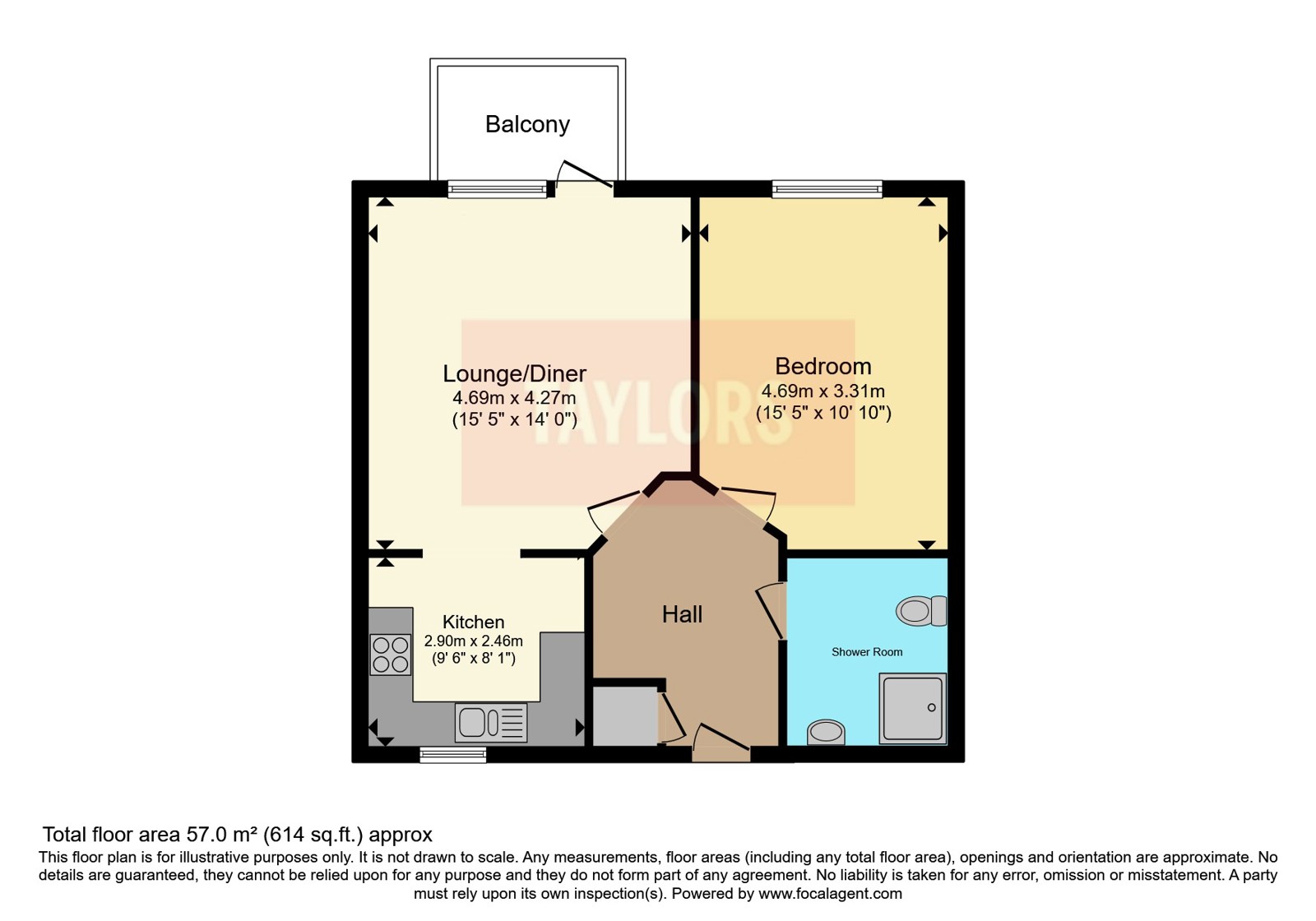 Flat 68, St. Bedes, 14, Conduit Road, Bedfordshire floorplan