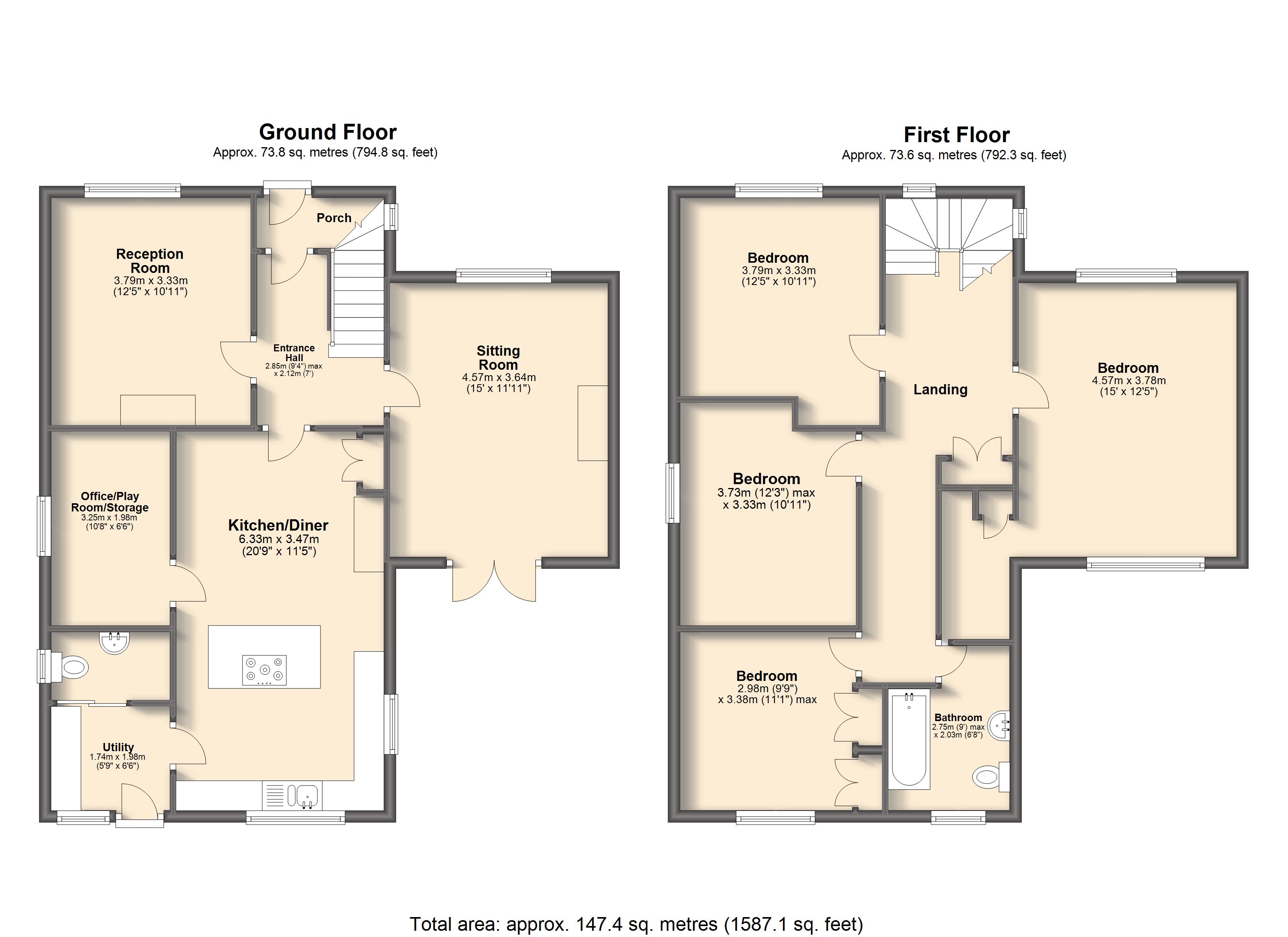 4 Bedrooms Detached house for sale in Top Road, Calow, Chesterfield S44