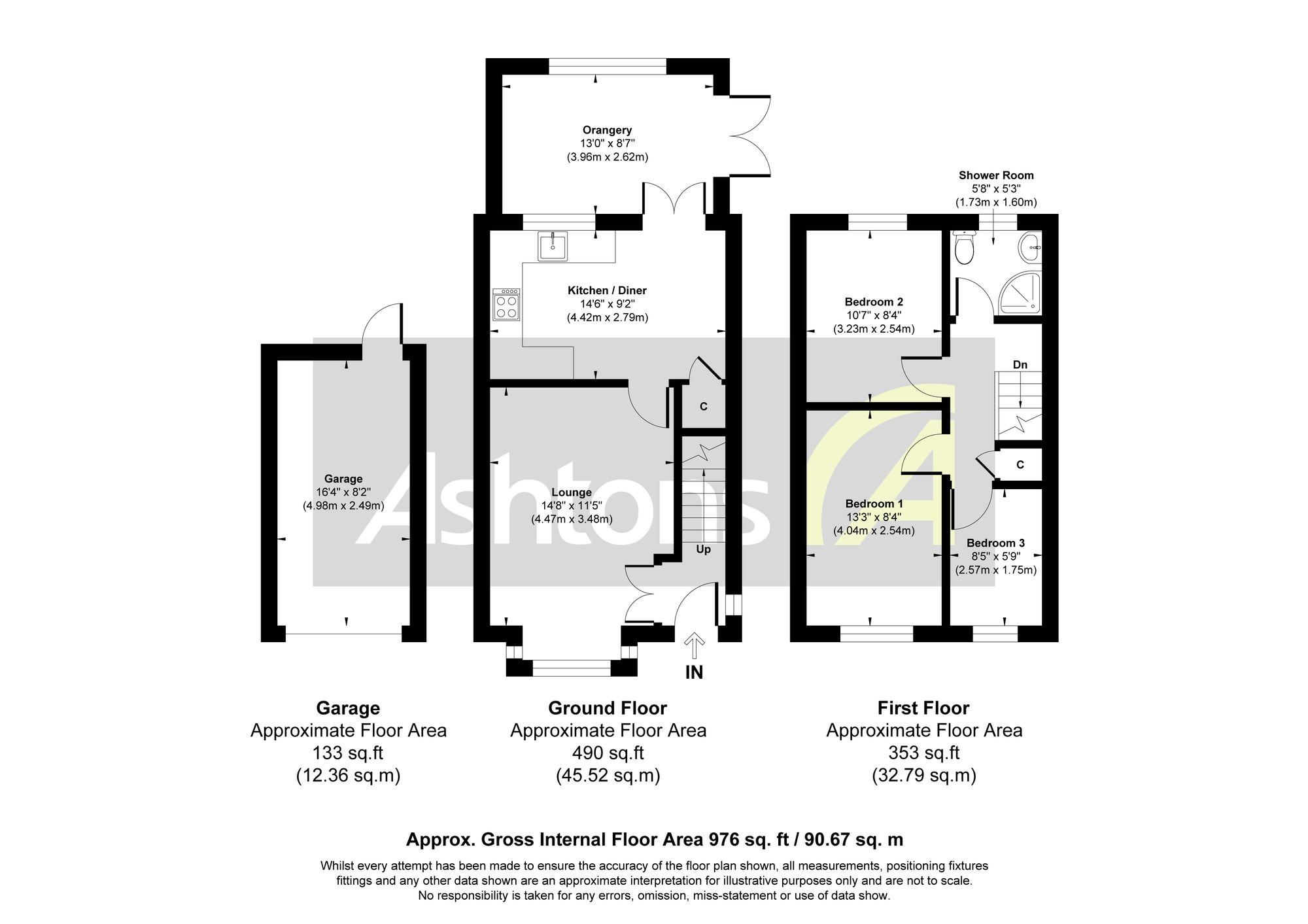9 Orkney Close, Widnes floorplan